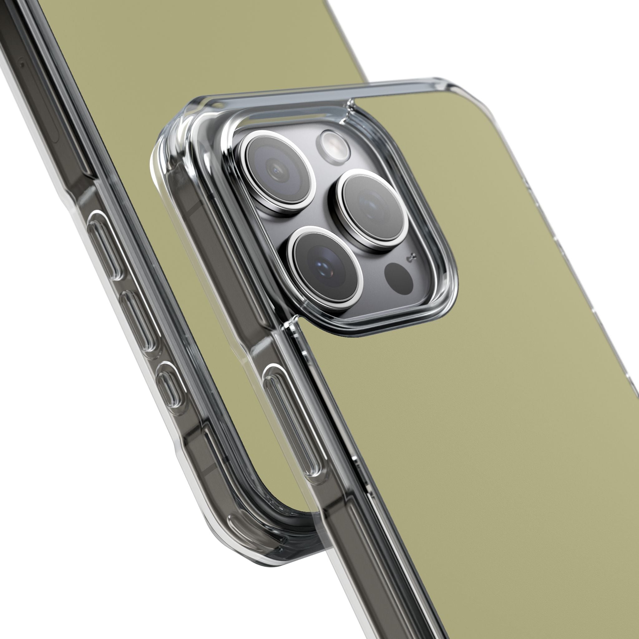 Sage Green - Clear Impact Case for iPhone