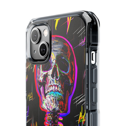 Neon Skeleton Laugh iPhone 14 Plus Case - Impact