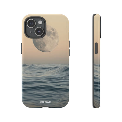 Moon Illuminates Waves - iPhone Case