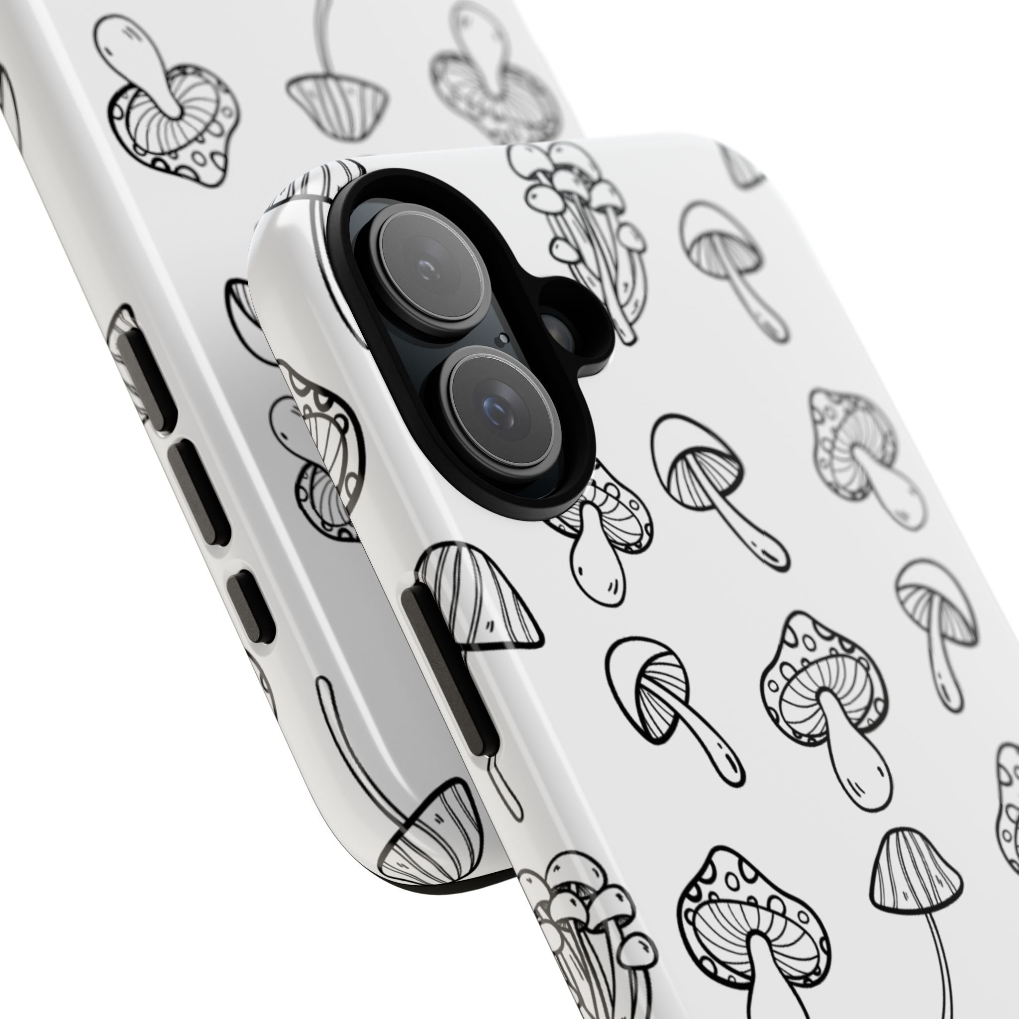 Mushroom Line Play - iPhone Case
