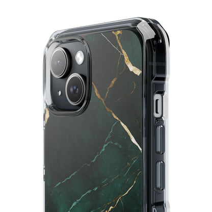 Emerald Veins Flow iPhone Case - Impact
