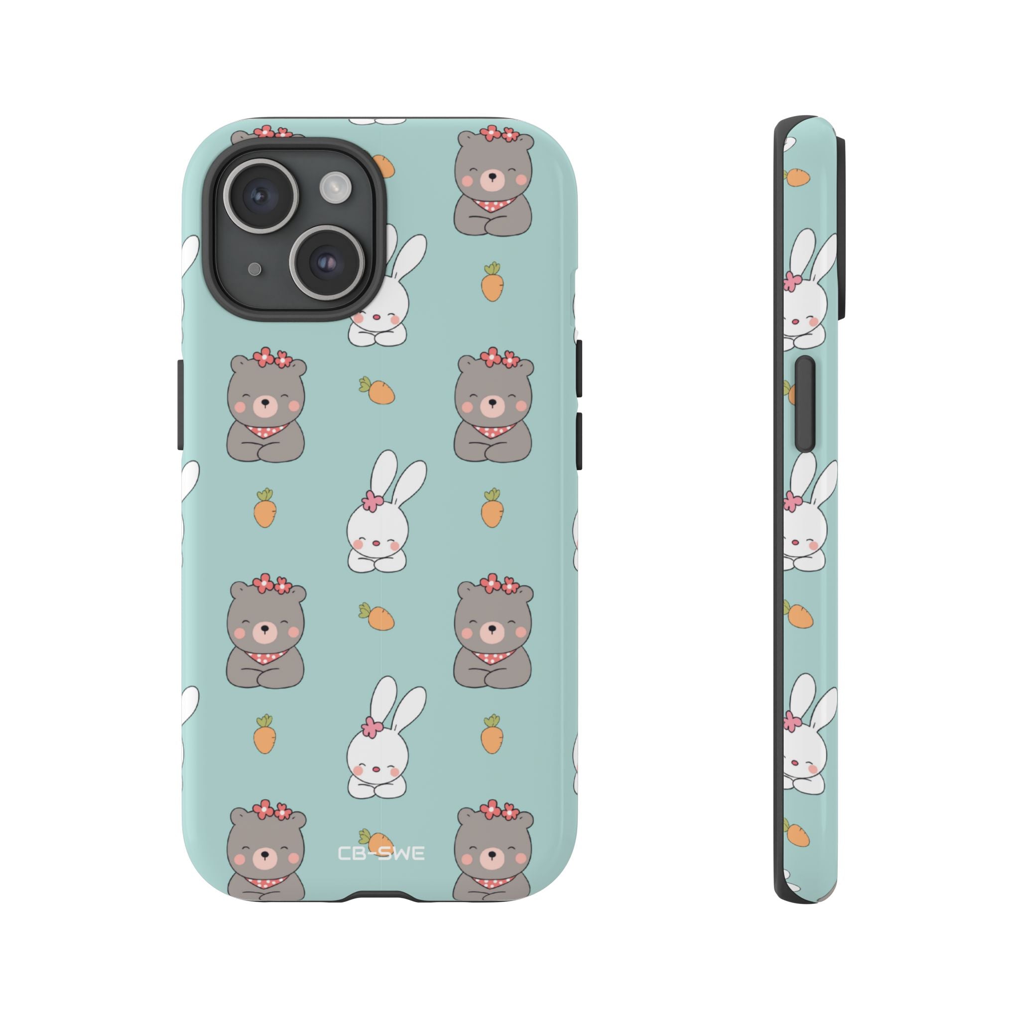 Bunnies Gather Carrots - iPhone Case