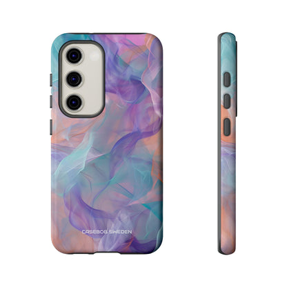 Dreamy Teal Flow - Tough Samsung S23 Phone Case