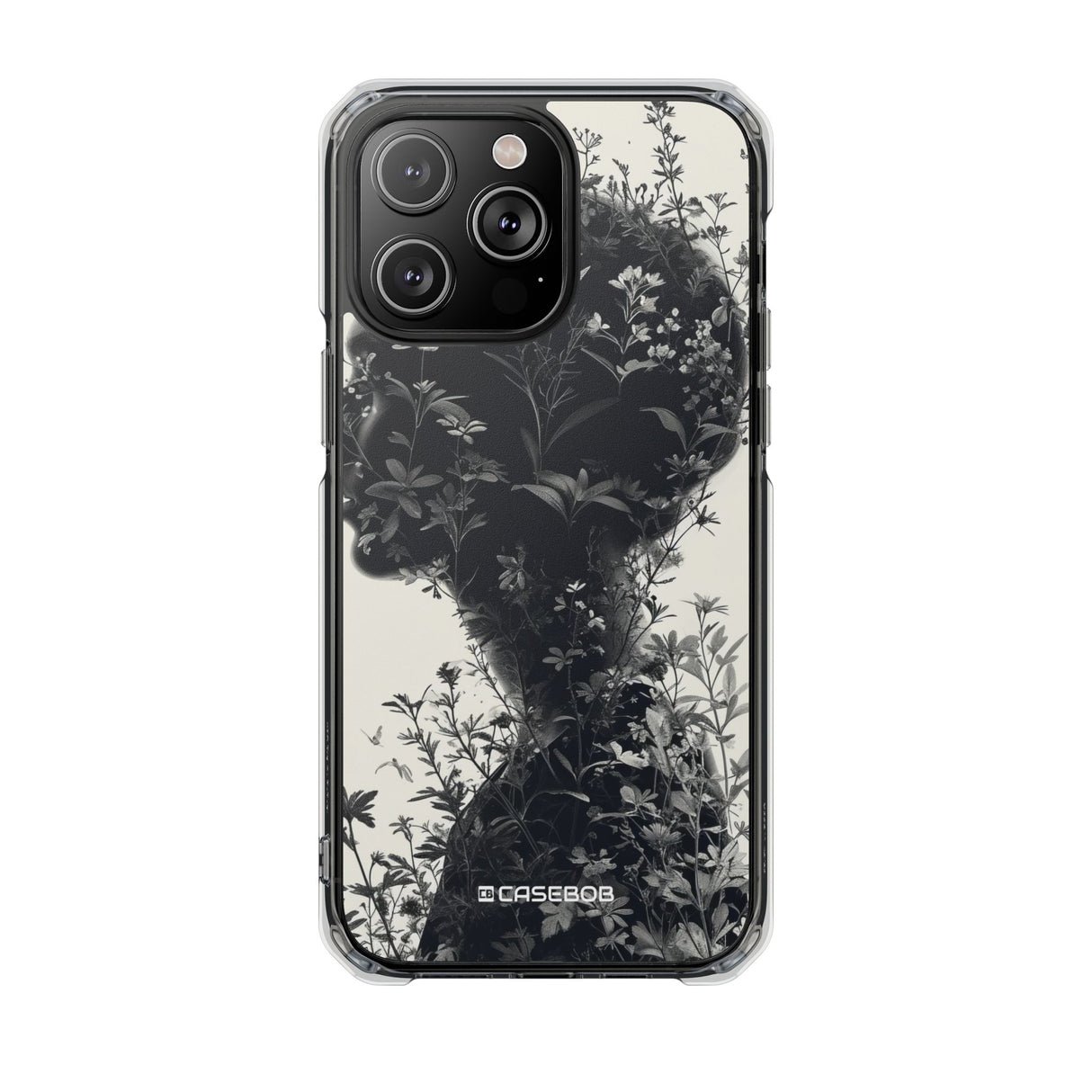 Botanical Silhouette Essence – Handyhülle für iPhone (Clear Impact – Magnetisch)