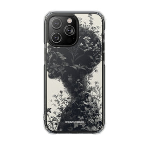 Botanical Silhouette Essence - Phone Case for iPhone (Clear Impact - Magnetic)