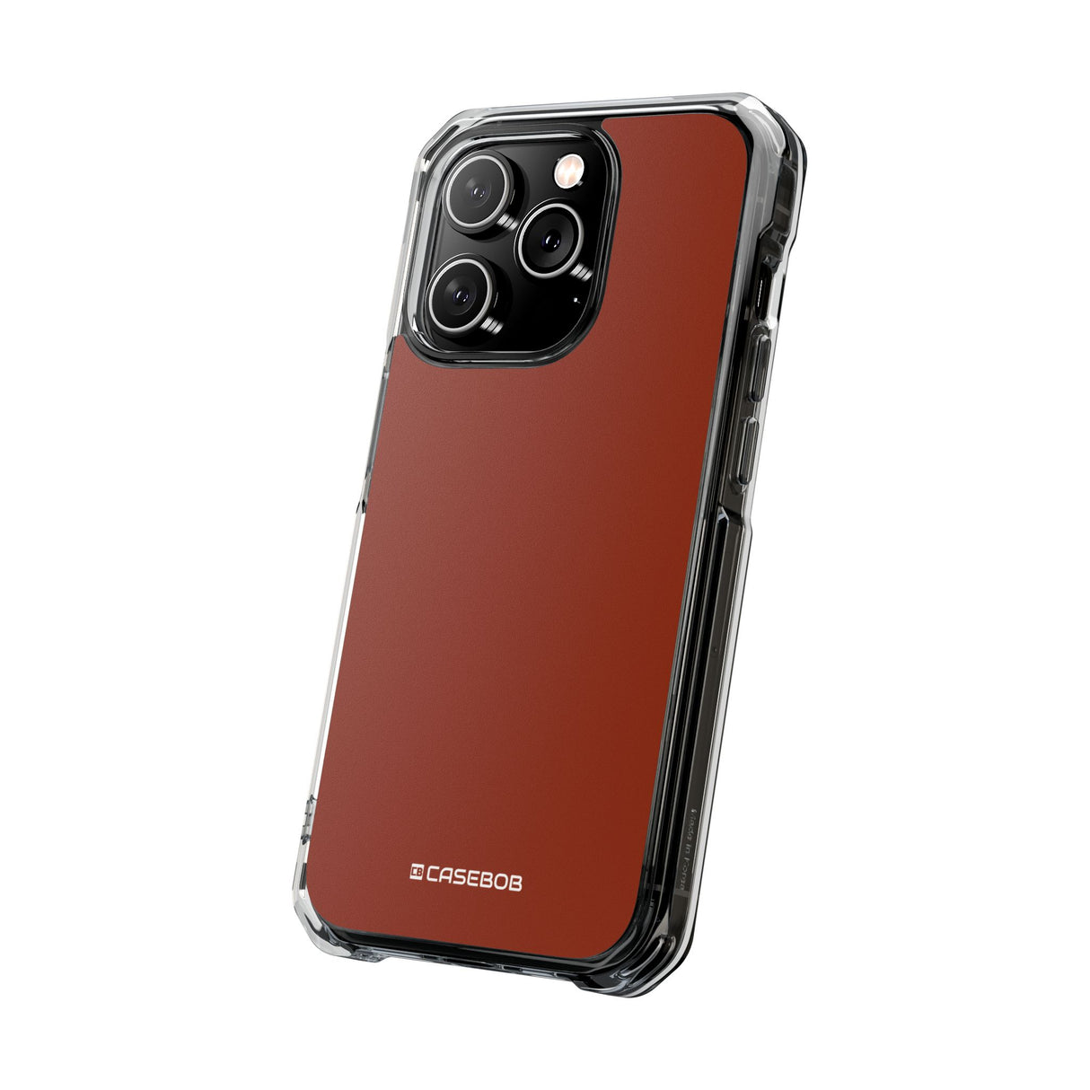 Orange Red | Phone Case for iPhone (Clear Impact Case - Magnetic)