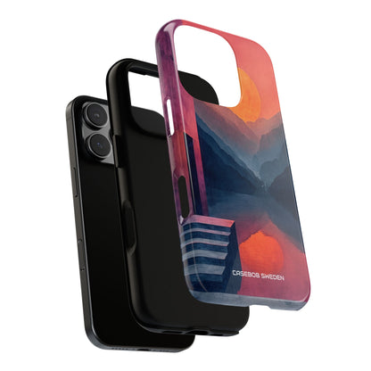 Surreal Sunset Landscape - Tough iPhone 16 Phone Case