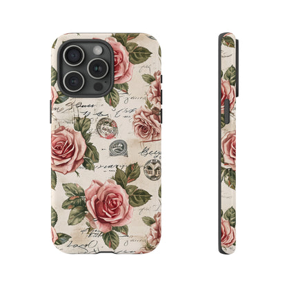 Roses & Love Letters - Protective Phone Case