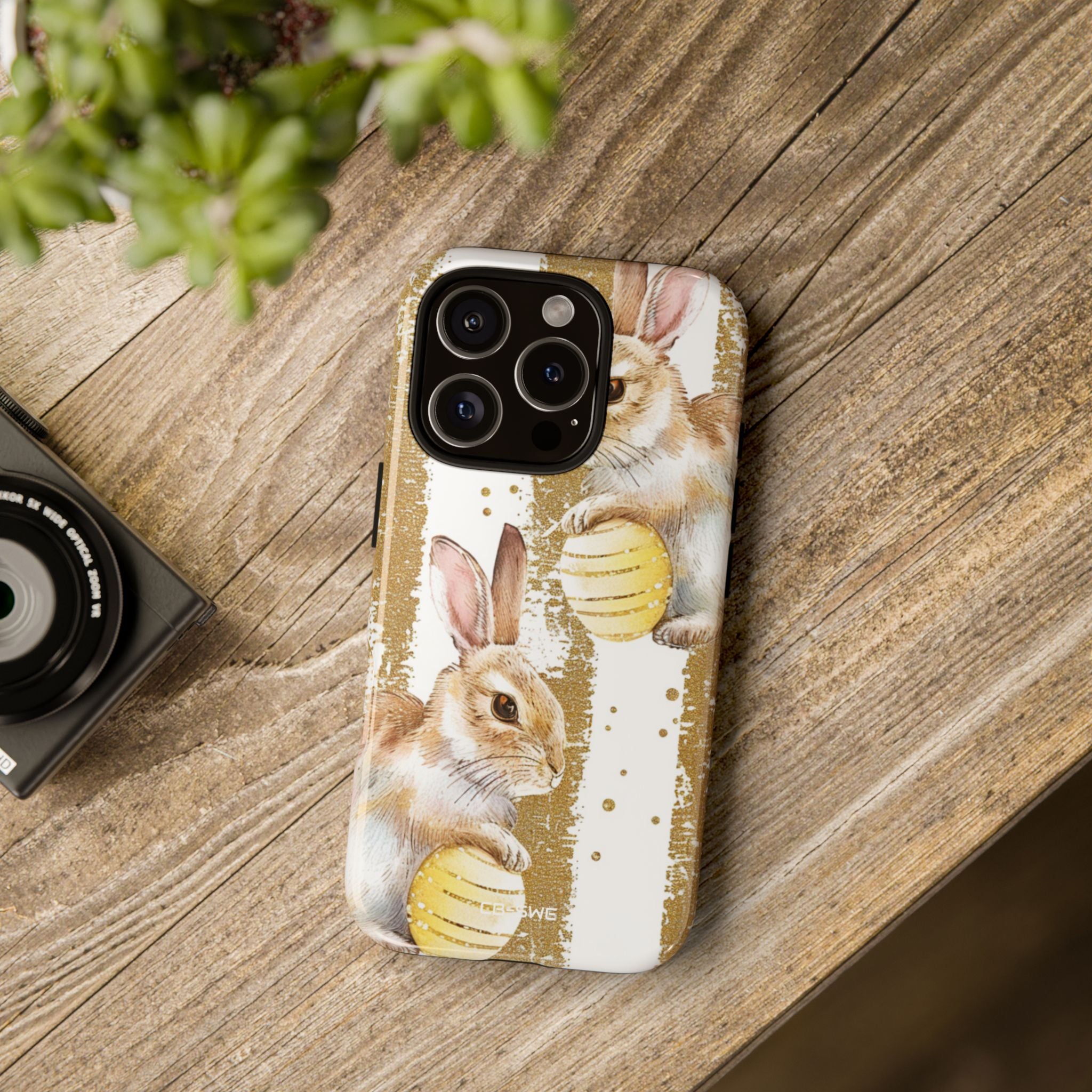 Bunnies Hold Eggs - iPhone Case