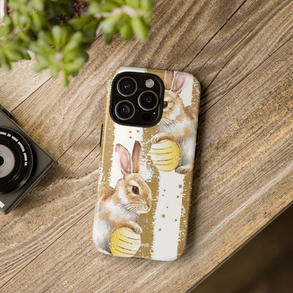 Bunnies Hold Eggs - iPhone Case