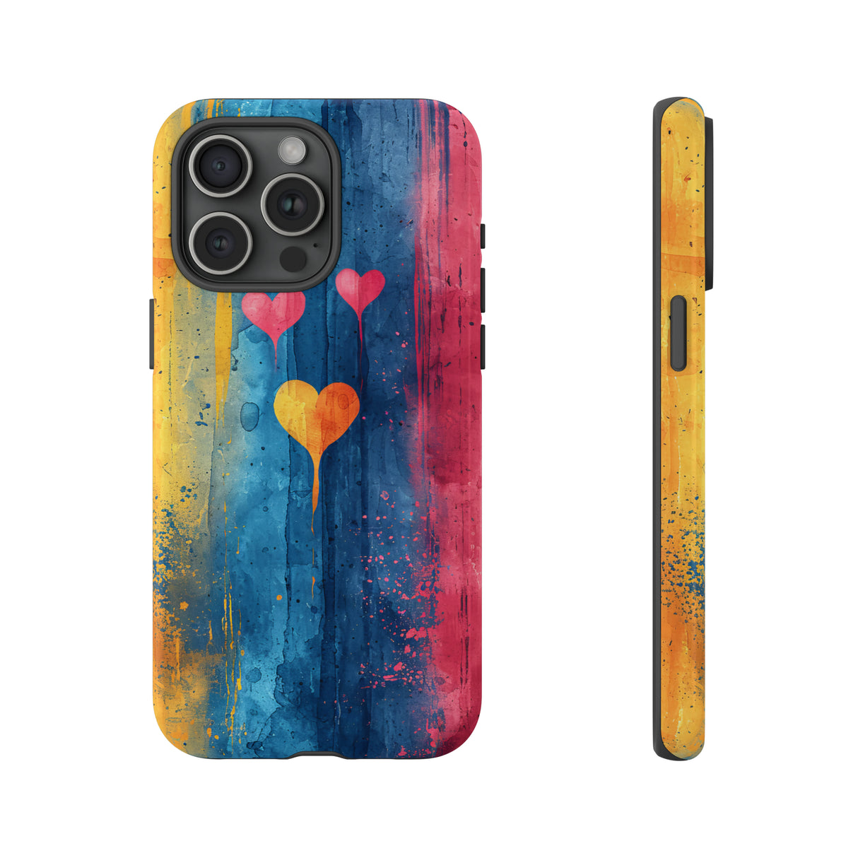 Watercolor Stripe Bliss - Protective Phone Case