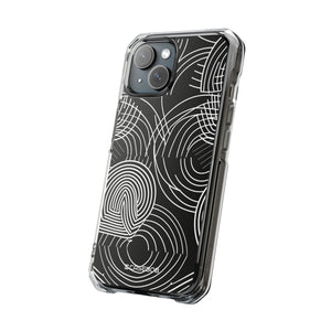 Kompliziertes Labyrinth – Handyhülle für iPhone (Clear Impact – Magnetisch) 