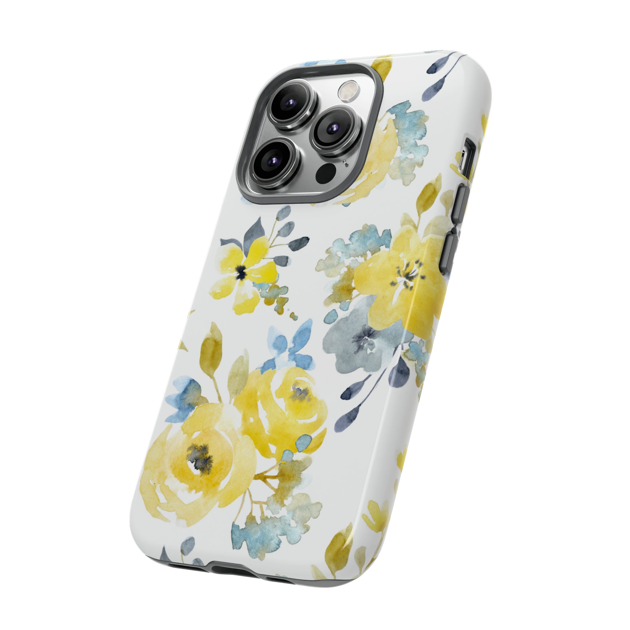 Yellow Floral - Protective Phone Case