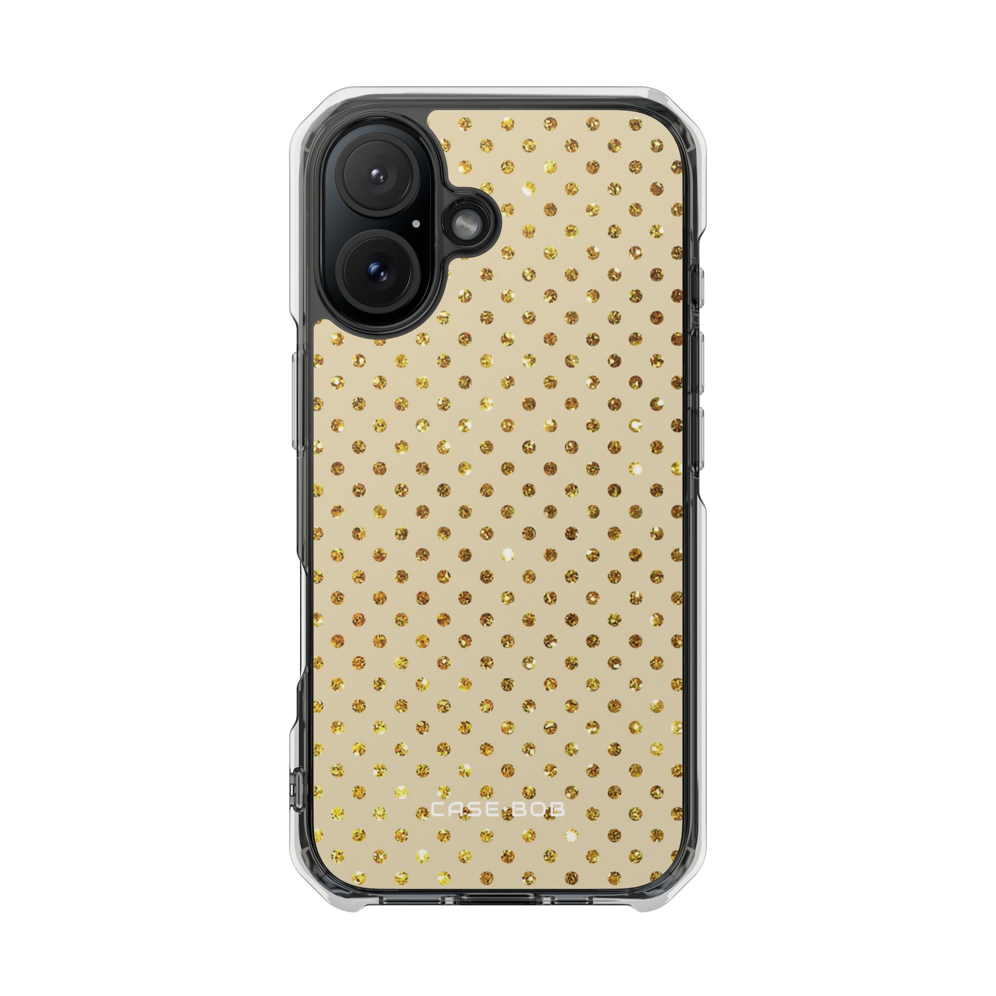 Gold Sparkle Grid iPhone 16 Case - Impact