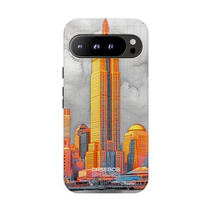 Vibrant City Skyline Google Pixel 9 - Tough