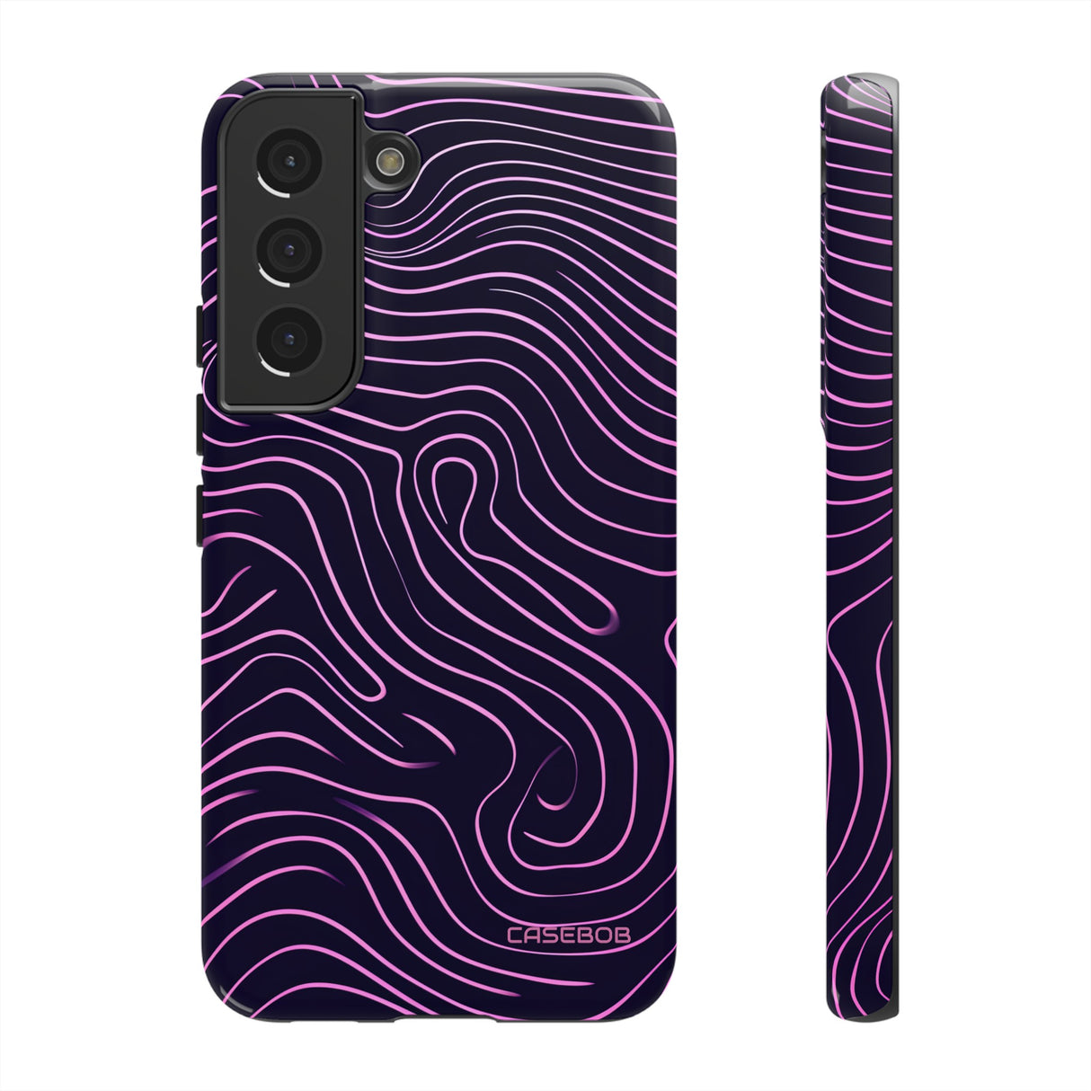 Purple Line Minimalism - Protective Phone Case