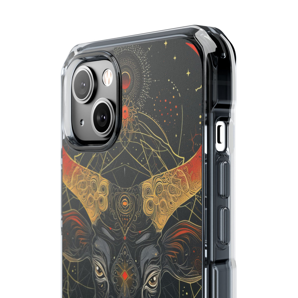 Celestial Taurus Mystique - Phone Case for iPhone (Clear Impact - Magnetic)