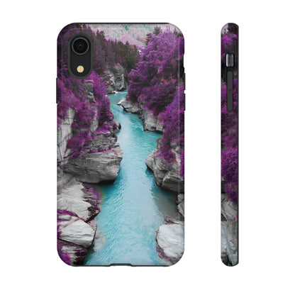 Purple Pine Forest - Protective Phone Case