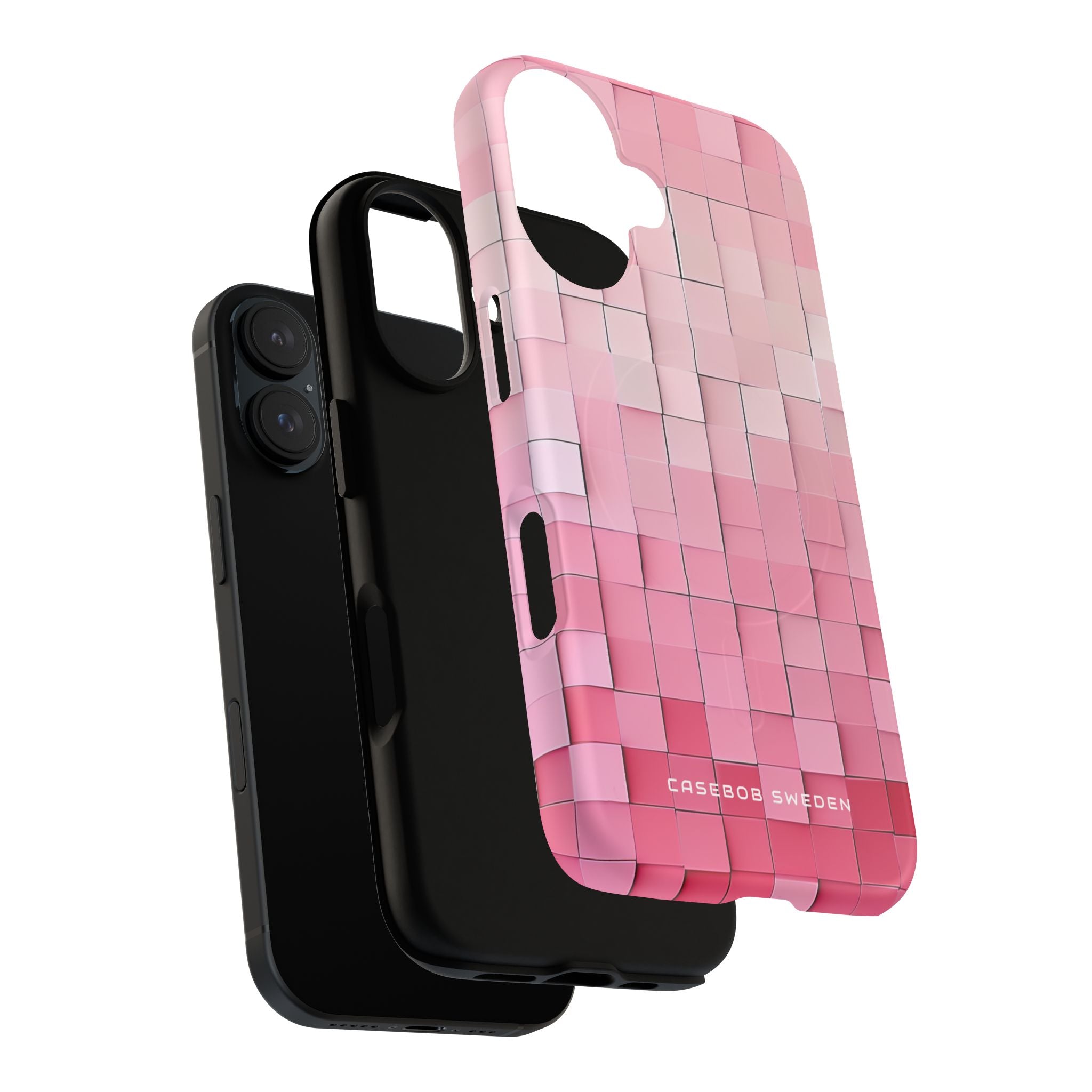 Gradient Pink Mosaic iPhone 16 | Tough+ Phone Case