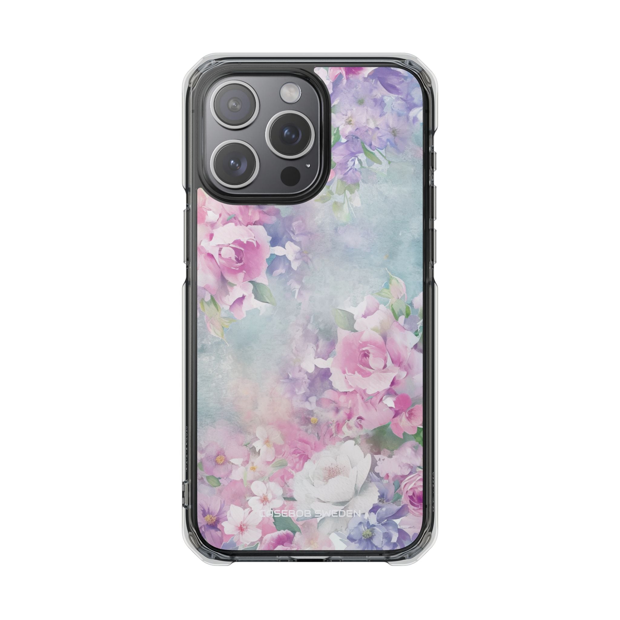 Dreamy Floral Watercolor - Clear Impact iPhone 15 Phone Case