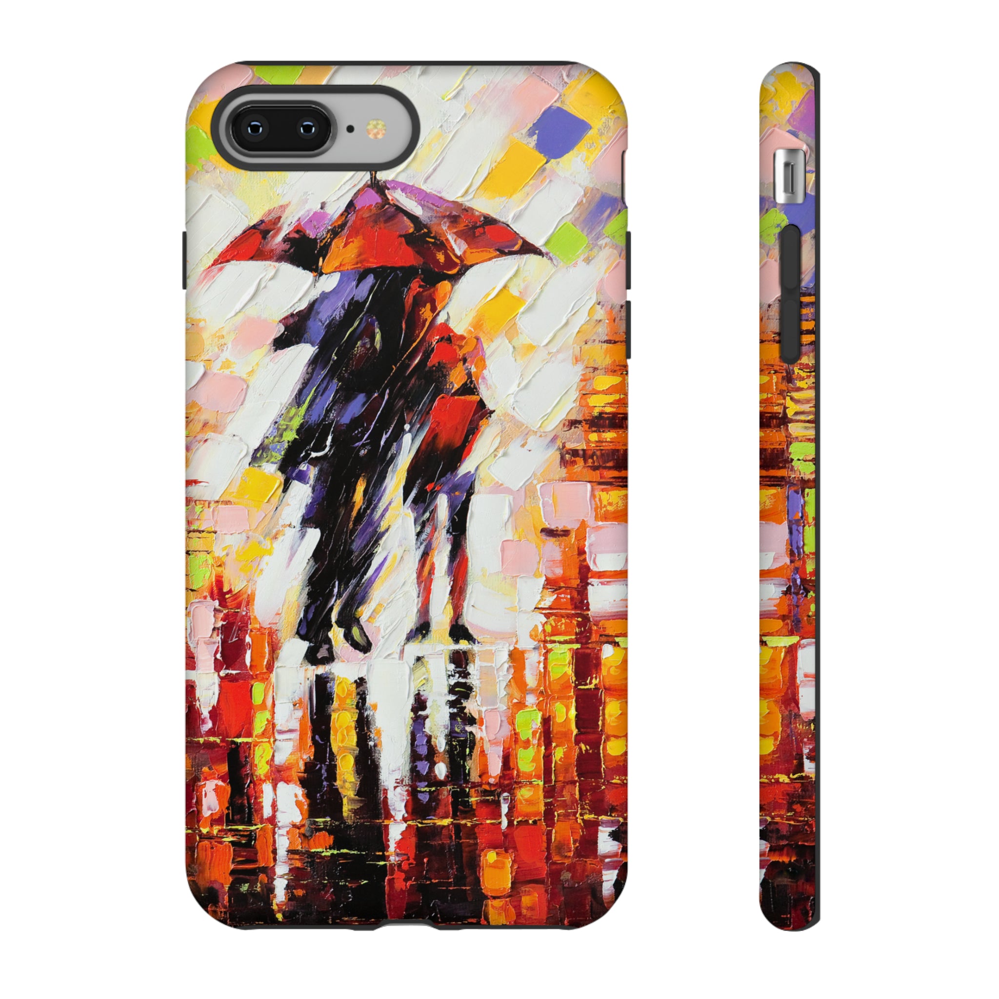 Oil Panting - Enamoured under Umbrella - Protective Phone Case