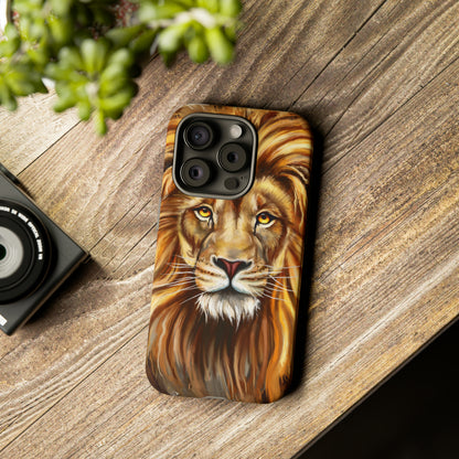 Lion head Digital Painting - Protective Phone Case