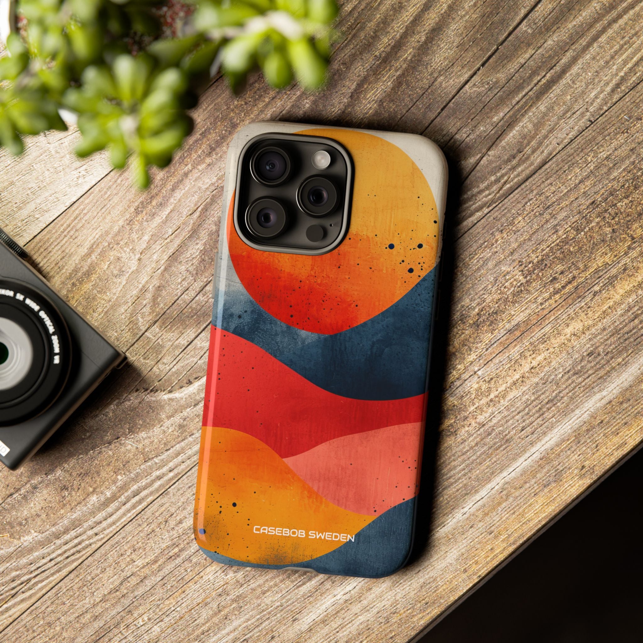 Sunburst Waves - Tough iPhone 15 Phone Case