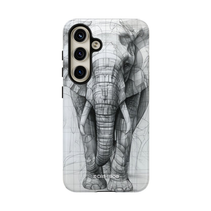 Geometric Elegance: Elephant Reimagined - For Samsung S24