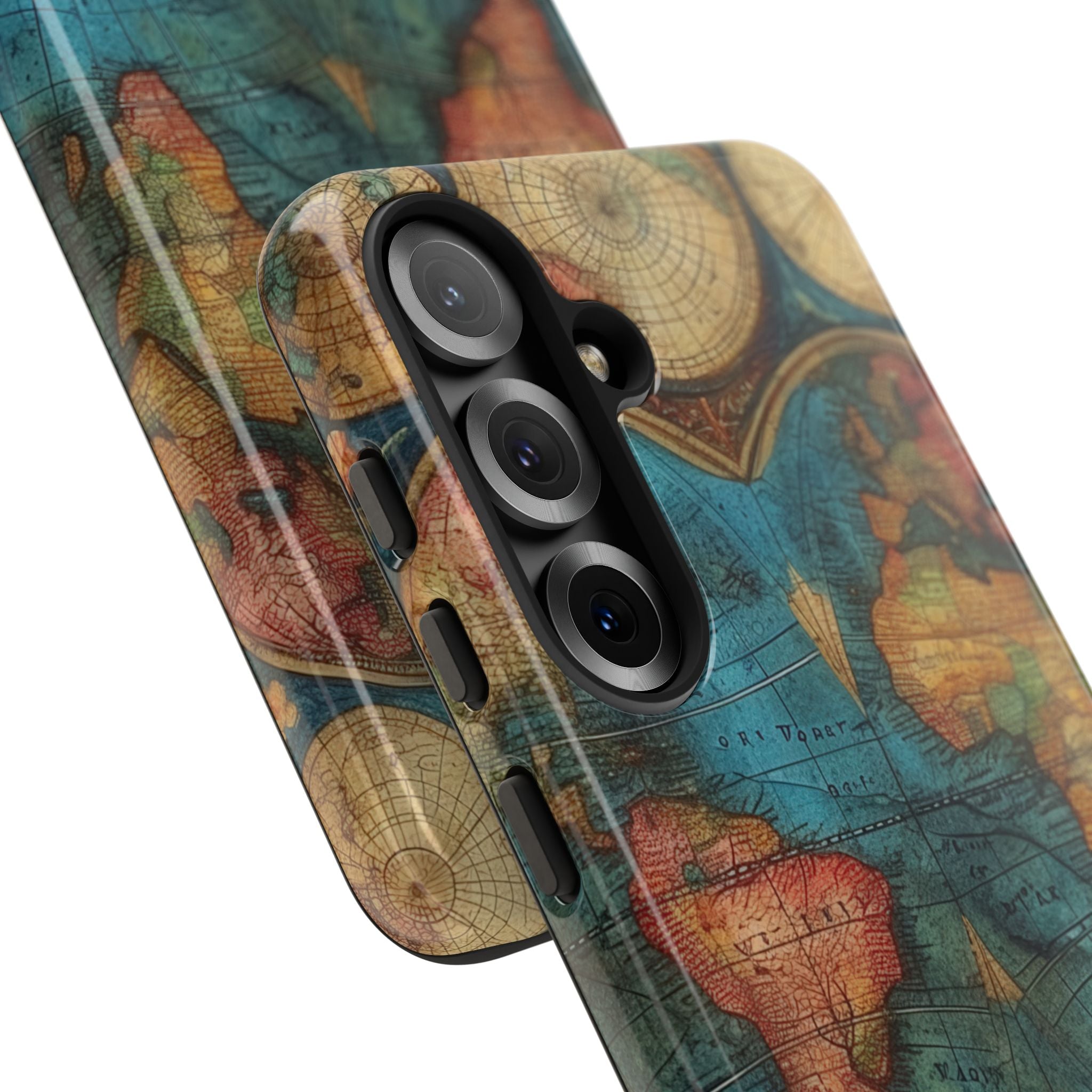 Mappa del mondo vintage Samsung S25 - Tough