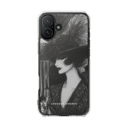 Timeless Elegance in Monochrome iPhone 16 - Clear Impact Phone Case