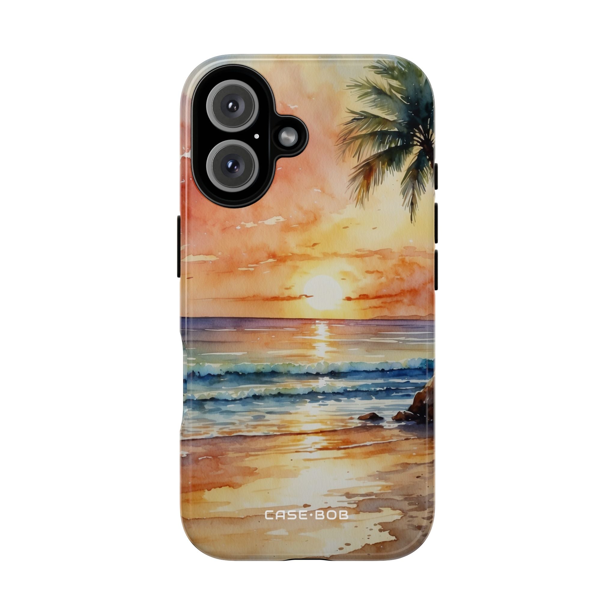 Sunset Palm iPhone 16 Pro Case - Tough
