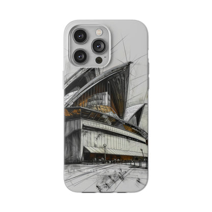 Architectural Curves in Line Formation iPhone 14 - Flexi Phone Case