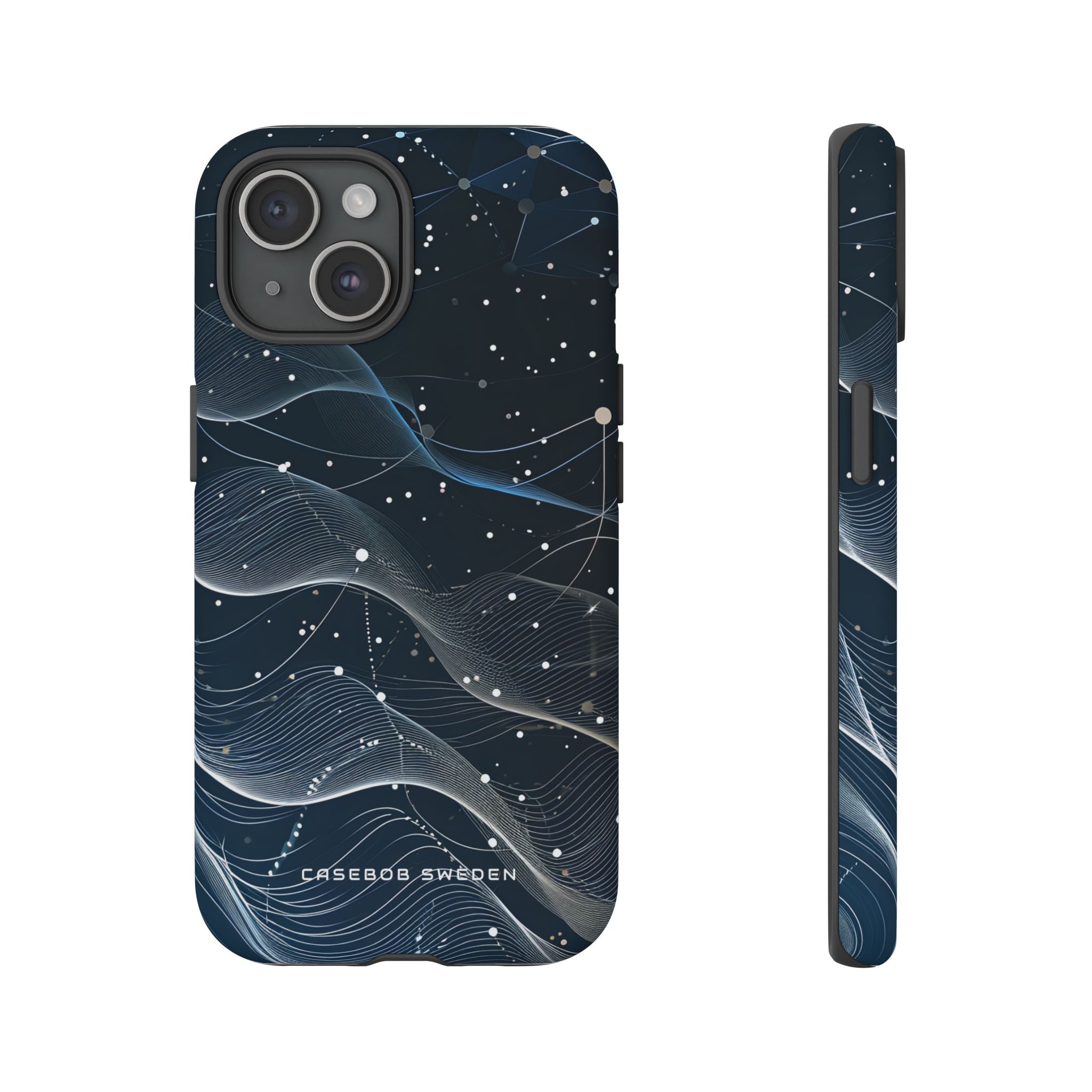 Gradient Neural Waves iPhone 15 - Tough Phone Case