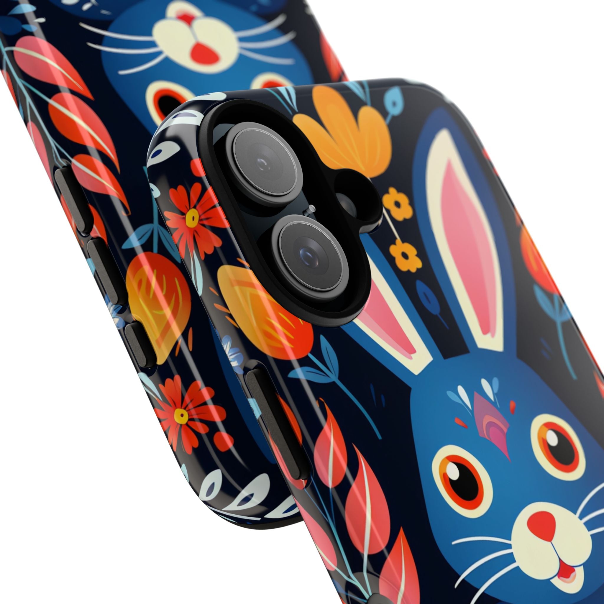 Bunny Jumps Joyfully - iPhone Case