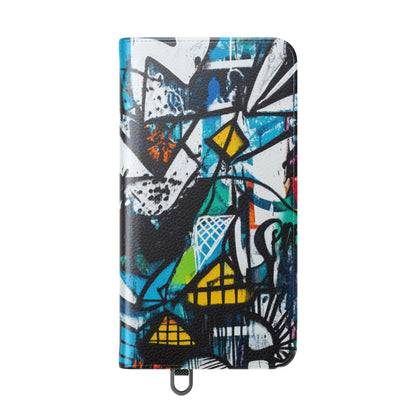 Bold Shapes Blue - Samsung S24 Plus Case - Wallet