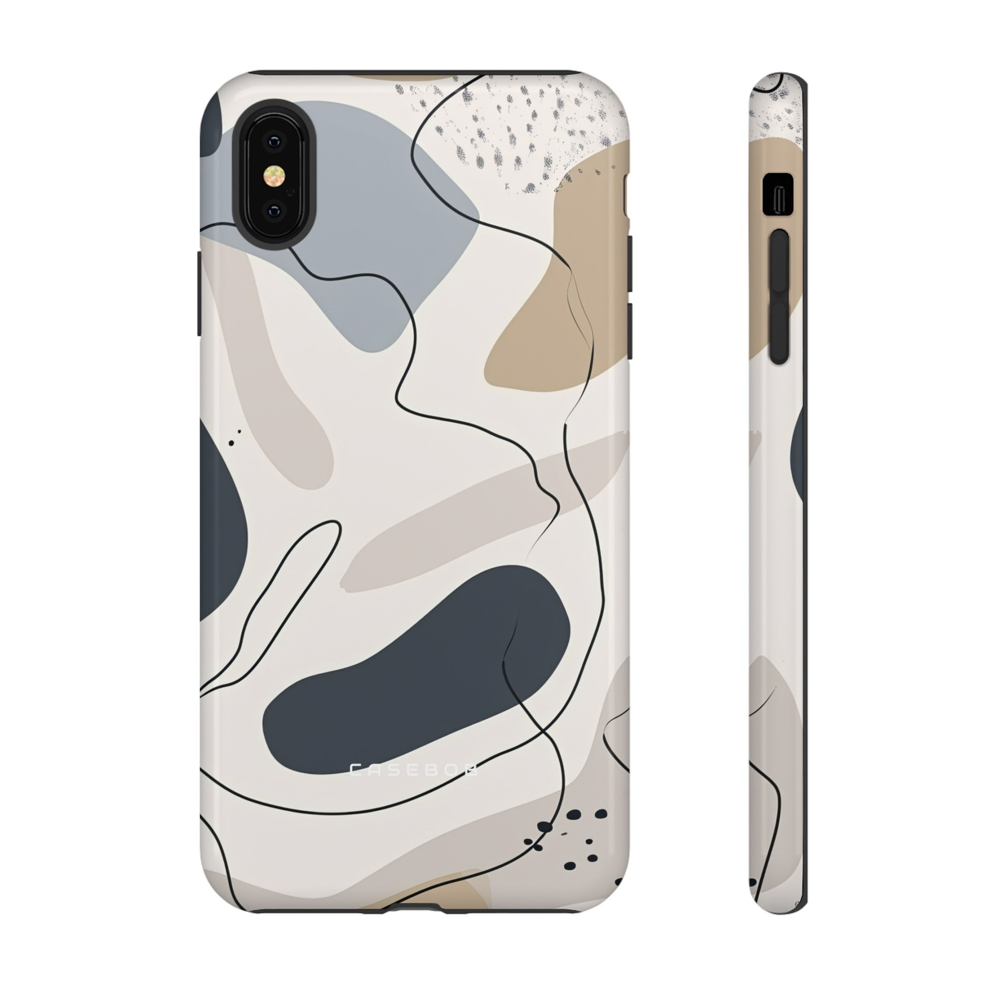 Grey Lines Simplicity - Protective Phone Case