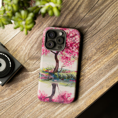 Oil painting - Oriental Cherry Tree - Protective Phone Case