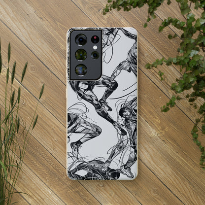 Dynamic Athletic Surrealism | Biodegradable Phone Case