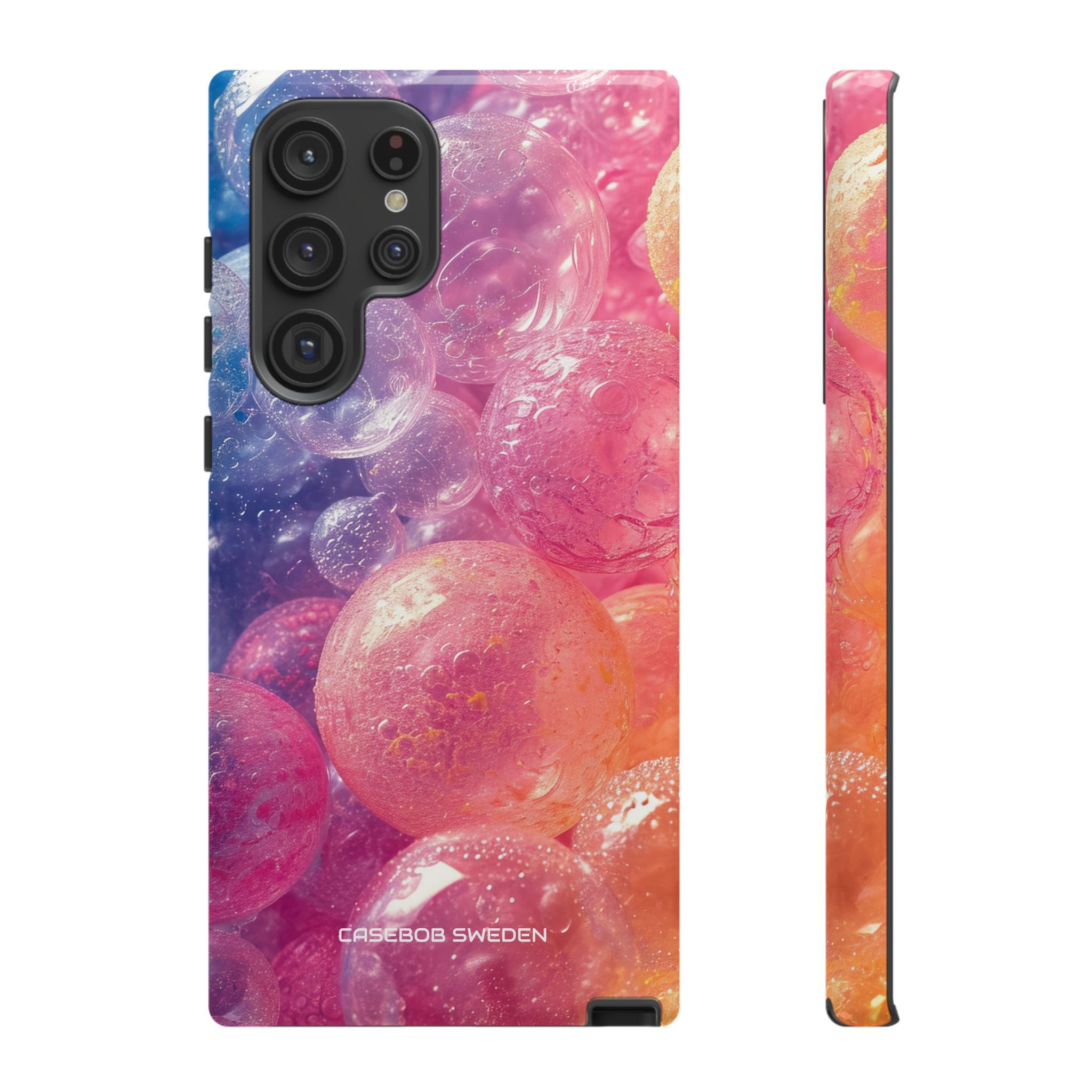 Pink Blue Glossy Spheres - Tough Samsung S22 Phone Case