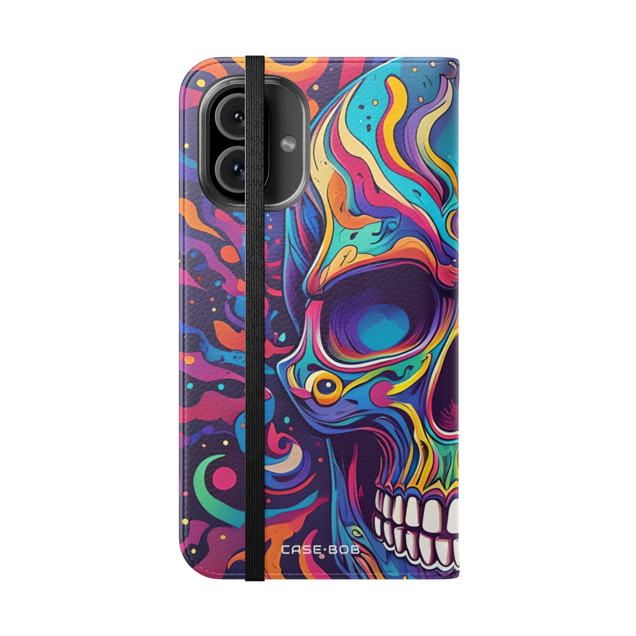 Psychedelic Skull - iPhone 16 Plus Case - Wallet