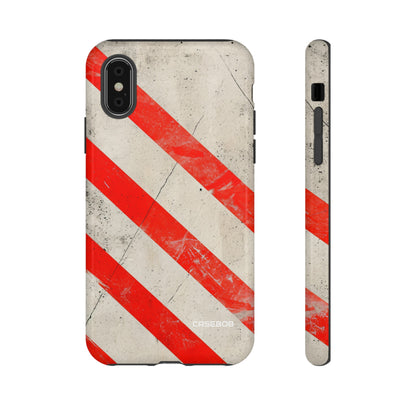 Crimson Line Minimalism - Protective Phone Case