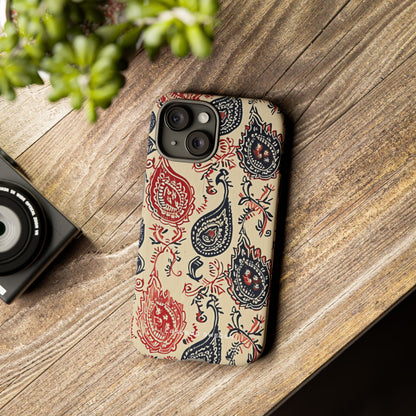 Vintage Paisley Elegance iPhone 15 - Tough Phone Case