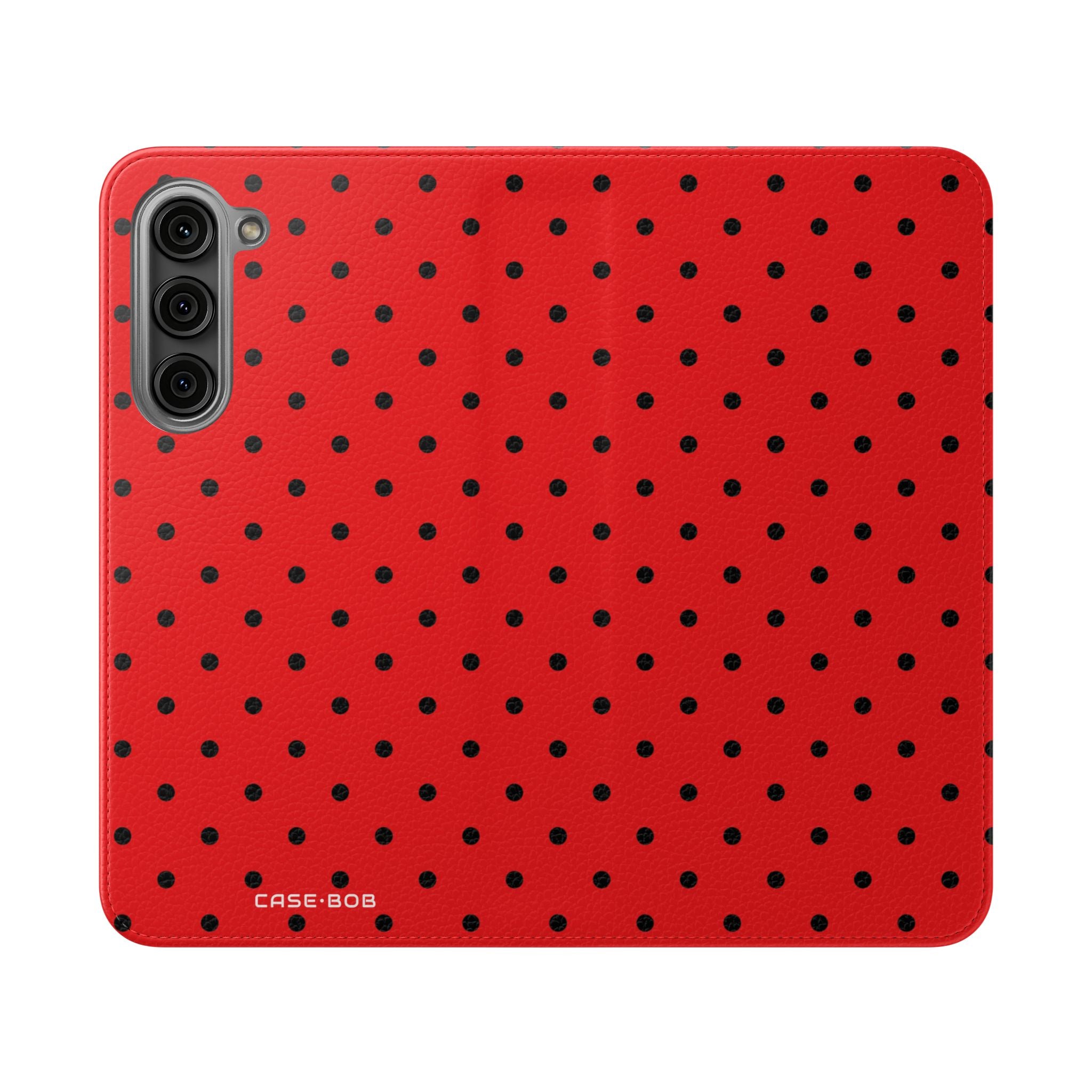Black Dot Grid - Samsung S23+ Case - Wallet