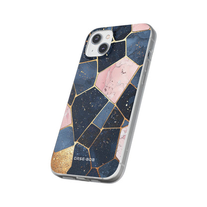Golden Mosaic iPhone 14 Plus Case - Soft