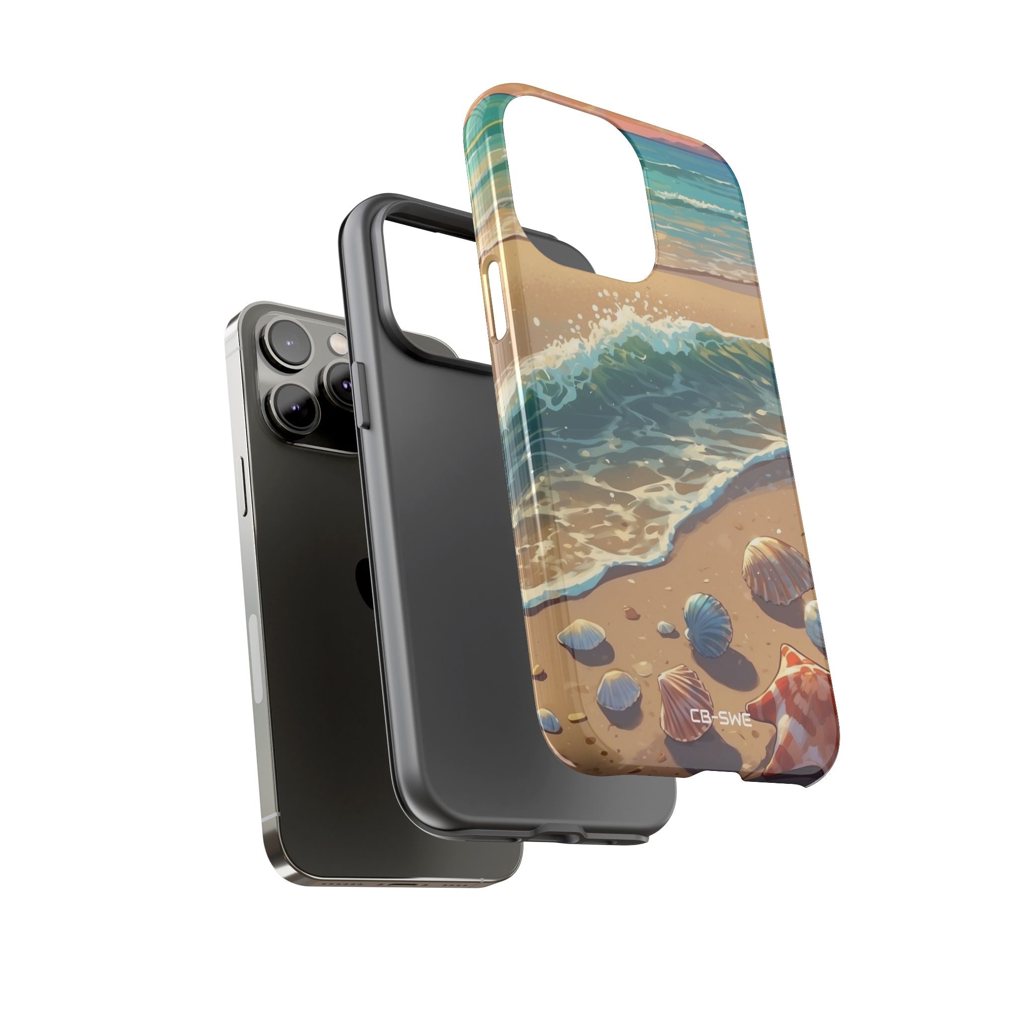 Seashells Kiss Shore - iPhone Case