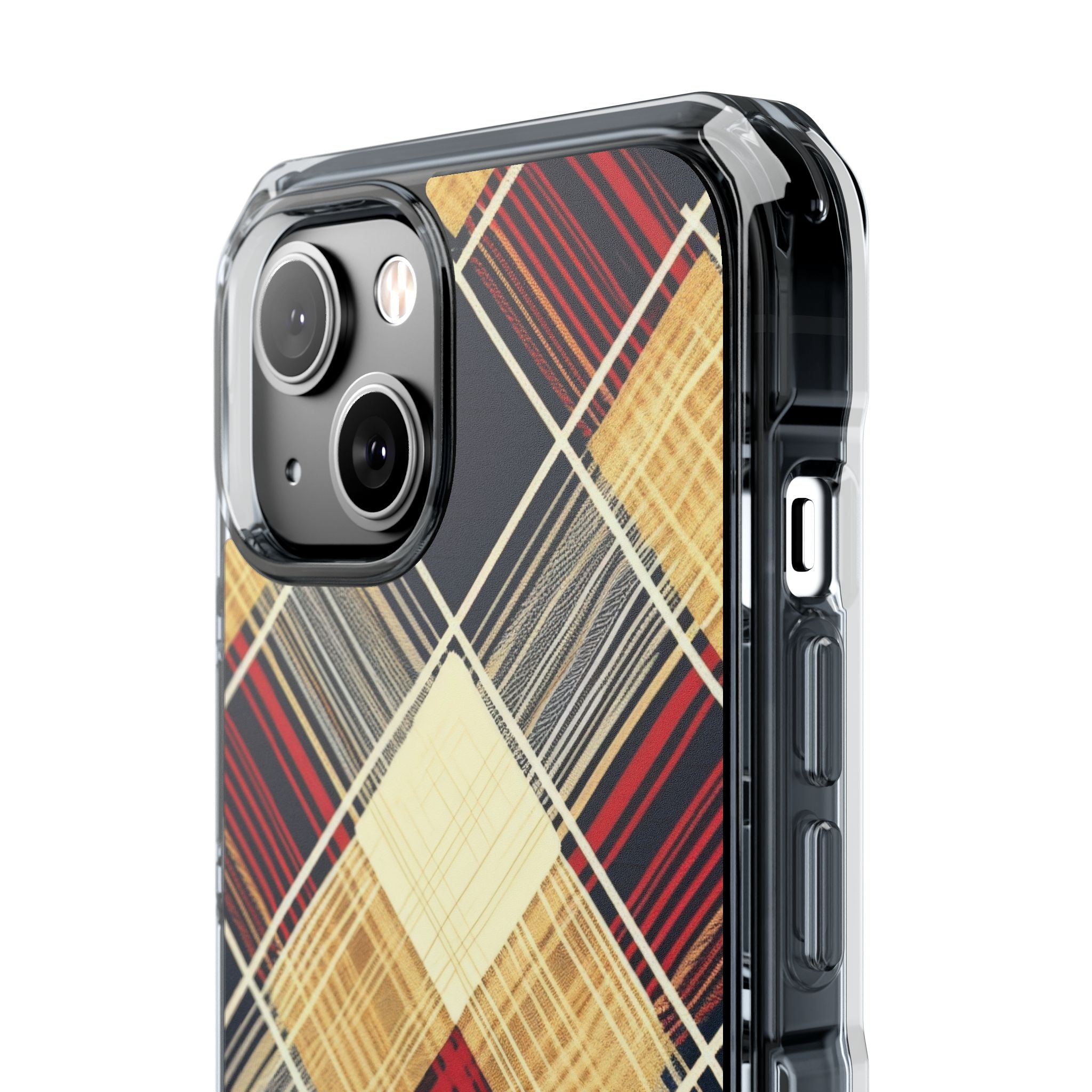 Plaid Diamond Tapestry iPhone 14 - Impact Clear+