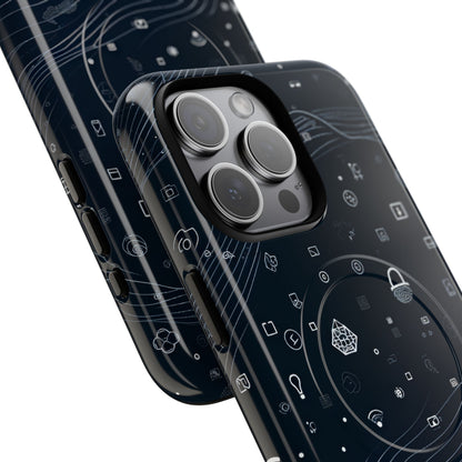 Digitale golfvormen verbinding iPhone 15 - Tough+