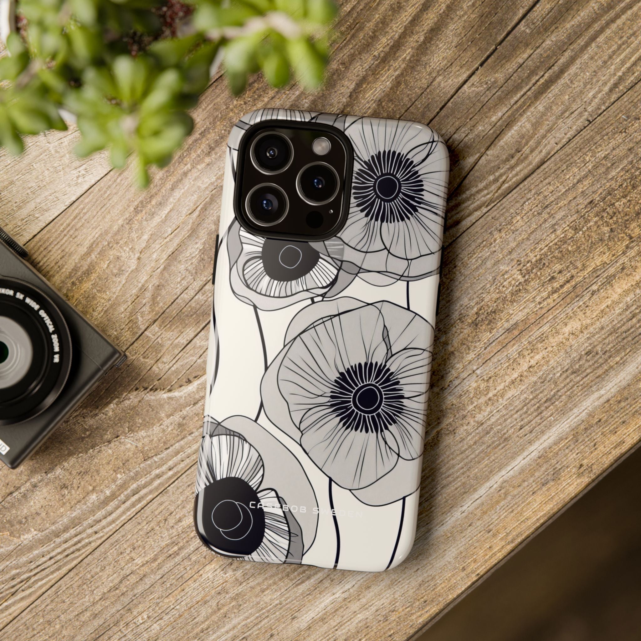 Modern Minimalist Flowers iPhone 16 - Tough Phone Case