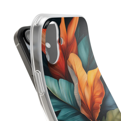 Tropical Leafburst iPhone 16 Plus Case - Soft