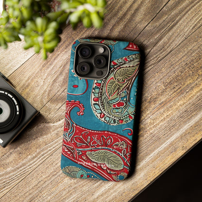 Vintage Paisley Elegance iPhone 15 - Tough Phone Case